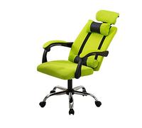 Swivel Computer Office Chair with Adjustable Headrest and Lumbar Support, High Back Reclining Executive Chair for Dormitory and Office Use