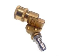 Swivel Coupling 1/4 Inch Rotating Swivel Coupling Quick Coupling Adjustable Nozzle Cleaner Adapter Tool