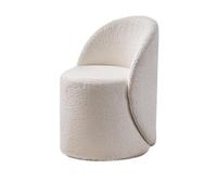 Swivel Cuddle Chair with Ottoman - Modern Round Accent Tub Armchair for Living Room Bedroom - Comfy Cozy Boucle Reading Chair with 360° Rotating Metal Base