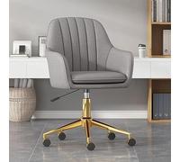 Swivel Desk Chair with Adjustable Height, Soft Cushion Seat, and Wheels for Office and Task Use