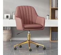Swivel Desk Chair with Adjustable Height, Soft Cushion Seat, and Wheels for Office and Task Use