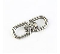 Swivel Eye Hook 304 Stainless Steel Eye To Eye Swivel Ring M5 Eye Swivel Ring Eye Bolts For Anchor Chain Web Tree Swing Hammock Chair