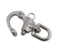 Swivel Eye Snap Shackle for Boat Rigging Sailing Boat Marine 316 Stainless Steel Pack-of-2, 87mm