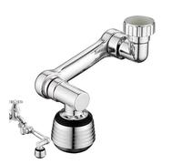 Swivel Faucet Extender - 1080 Degree Rotating Sink Aerator, Universal Bathroom and Kitchen Tap Extension, Flexible Water Stream Nozzle for Washing Cleaning and Daily Household Use
