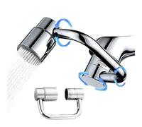 Swivel Faucet Extender - Rotating Sink Aerator, Multifunctional 1080 Degree Design, Adjustable Water Flow for Basin and Countertops, Kitchen Utility, Bathroom Accessory for Convenience