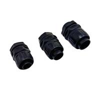 Swivel Fitting Nylon Conduit Glands with Locking Nut for Flexible Conduit Tubing Waterproof-IP68 (Pack of 5-20mm)