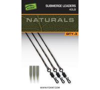 swivel Fox Submerged Leaders 40lb (x3) Vert 75 cm