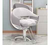 Swivel Hairdressing Chair - Hydraulic Barber Chair with Backrest & Footrest for Salons, Spas, and Barbershops