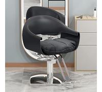 Swivel Hairdressing Chair - Hydraulic Barber Chair with Backrest & Footrest for Salons, Spas, and Barbershops