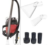 Swivel Head Floor Nozzle Carpet Cleaner Nozzles with Large and Small Clear Tips and Adapter Kit for Upholstery and Carpet (C)