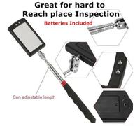 Swivel Head LED Mirror for Auto Engine Inspection Dark | Extendable length, adjustable reach, for durable construction, for battery included, clear vision