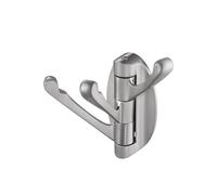 Swivel Hook Solid Metal Foldable Towel Hook, Swivel Arm Swing Arm Triple Coat Hook Hanger, Wall-Mounted
