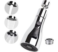 Swivel Kitchen Faucet Aerator, Faucet Extender With 3 Functions For Kitchen Bathroom Sink, Universal Swivel Faucet Attachment