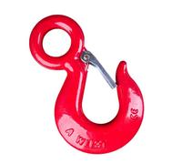 Swivel Lifting Hook Hook Ring Steel Pipe Hook Cargo Hook Crane Driving Lifting Spreader Sling Eye Hook 0.75-5 Tons(1.5 t)