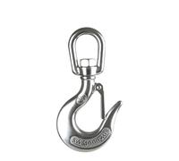 Swivel Lifting Hook Marine 304 Stainless Steel Lifting Chain Hoist Eye Swivel Rotatable Cargo Hook Shackle Snap Load 0.15-1.5T HeavyDuty(Load Bearing 1T)