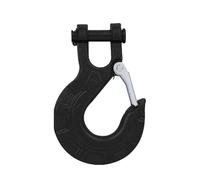Swivel Lifting Hooks, 35000Lbs/16T Winch Cable Hook Clevis Rigging Tow Trailer & Latch for Boat/Truck/RV Spring-Loaded Accessories(Black)