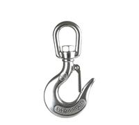 Swivel Lifting Hooks, Marine 304 Stainless Steel Lifting Chain Hoist Eye Swivel Rotatable Cargo Shackle Snap Hook Load(1.5T)