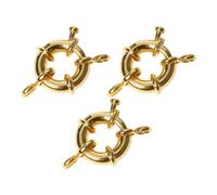 Swivel Lobster Clasp ，Ring Connector 1pcs Spring Clasps Jump Ring Copper Connector Jewelry Making Accessories DIY Bracelet Necklace Findings Components Lobster Claw Clasps(Silver Plated Gold,18mm)