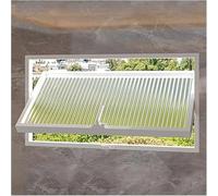 Swivel Locking Hopper Window 40"-20" for Basement Kitchen & Warehouse Ventilation - Metal F Mount Replacement White Privacy Window for Bathroom & Home Use