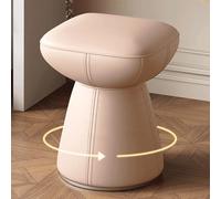 Swivel Makeup Stool - 360-Degree Rotation, Armless Design for Vanity, Living Room, and Office Use
