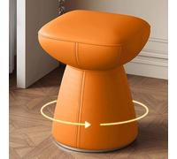 Swivel Makeup Stool - 360-Degree Rotation, Armless Design for Vanity, Living Room, and Office Use
