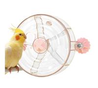 Swivel Mount Bird Fine, Rotating Bird Feeder Wheel, Bird Cage Spinner Toys, Parrots Swivel Chewing Wheel and Parakeet Toys, Gr