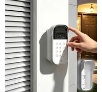 Swivel Mount for myQ Smart Garage Video Keypad,Weatherproof Adjustable Angle Bracket,40°-140°Swivel for Wide Viewing Range,Rainproof Cover with Lens Protection,Easy 3-Minute Installation (White)