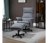 Swivel Recliner Chair and Footstool