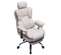 Swivel Recliner with Ottoman - Tech Fabric Computer Chair with Adjustable Backrest and Headrest for Living Room and Bedroom