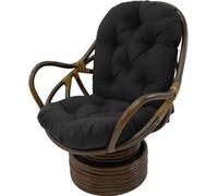 Swivel Rocker Cushion, Cotton Overstuffed Hammock Papasan Seating Cushion With Non-Slip Ties,120 * 60cm Outdoor Rocker Chair Pads For Hanging Egg Chair Single Garden Sofa(Color:A)