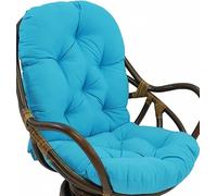 Swivel Rocking Chair Cushion, Waterproof High Back Tufted Cushion for Indoor and Outdoor Use