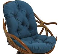 Swivel Rocking Chair Cushion, Waterproof High Back Tufted Cushion for Indoor and Outdoor Use