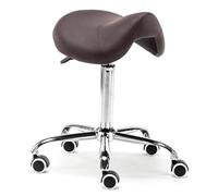 Swivel Rolling Saddle Stool, Modern Mobility Seat for Spa Massage and Beauty Treatments, Ergonomic Comfort