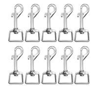 Swivel Snap Hooks, 10 Pcs 360°Swivel Eye Bolt Snap Hook, Clips Clasp, Heavy Duty Swivel Trigger Hooks Clip, Dog Leads Clips Clasp For Connecting Pet Collars And Keychains