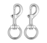 Swivel Snap Hooks Dog Leash Clip Leash Clasp Large Heavy Duty Swivel Eye Bolt Snap Hooks Swivel Eye Snap Hook 4.7 Inch 2 pcs