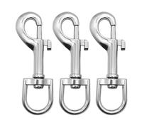 Swivel Snap Hooks, Heavy Duty Dog Lead Clip Clasp 360° Swivel Joints Trigger Clips Heavy Duty Trigger Clips, Zinc Alloy Lobster Claw Clasps for Dog Leashes Camping Keyring (3 Pcs)