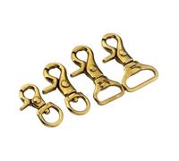 Swivel Snap Hooks Solid Clips Swivel Eye Bolt Snap Hook Lobster Clasps for Leather Craft Bag Strap Belt Webbing Pet Rope Leashes(A9)