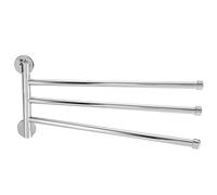 Swivel Towel Bar Bathroom Wall Mounted Towel Rack Swing Out Rotating Hanger Towel Holder Storage Organizer Space Saving for Bathroom(3 Arms)
