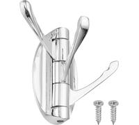 Swivel Towel Hooks Foldable Towel Hook Clothes Hooks Hanger Wall Mounted Three R