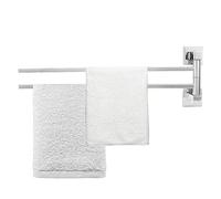 Swivel Towel Rail 2/3/4 Arming 40 Cm Swivel Towel Rail 180¡ã Rotation Bede Towel Holder Stainless Steel Swivel Arm Towel Rail for Bathroom (250255 Active two rods - chrome)
