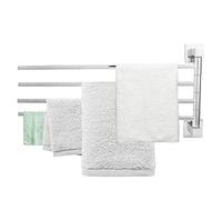 Swivel Towel Rail 2/3/4 Arming 40 cm Swivel Towel Rail 180° Rotation Bede Towel Holder Stainless Steel Swivel Arm Towel Rail for Bathroom (250255 Active four rods - chrome)