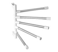 Swivel Towel Rail, 2PCS Folding Towel Holder 5-Arm Towel Rack Wall Mounted Stainless steel Towel Hanger Towel Storage Rack Towel Rails for Bathroom Toilet Kitchen