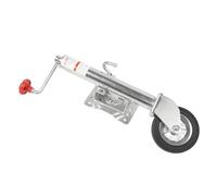 Swivel Trailer Tongue Jack, Stable Performance Durable 1200lbs Trailer Jack High Strength Heavy Duty Proof for ATV UTV Yacht RV, Rubber Clad Iron Wheel