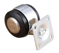 Swivel Wheel Caster locking plate universal Caster For Furniture Home Office Sofa Chair Hold 1.5inch 2inch(Without brake 2inch)