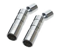 Swivels Sparks Plugs Socket Set 14mm and 16mm Thin Wall 3/8Inch Drive Automotive Plugs Socket Wrench