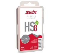 Swix HS08-6 - HIGH Speed Wax - HS8 RED - 25 to 39 Degrees Fahrenheit - 60g Bar - Fluoro Free - Ski or Snowboard - FIS Approved, red-Pink