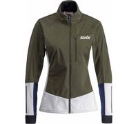 Swix - Nordic Ski Jacket - Dynamic Jacket W Olive Bright White for Women - Size M - Khaki Khaki