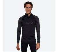 Swix RaceX Dry Half Zip Running Top Black/Phantom - Lightweight and Breathable for Training and Competition