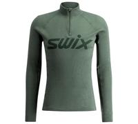 Swix - RaceX Merino Half Zip - Merino base layer size M, olive