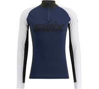 Swix - Thermal Base layers - Racex Classic Half Zip Dark Navy/Bright White for Women - Size S Navy S